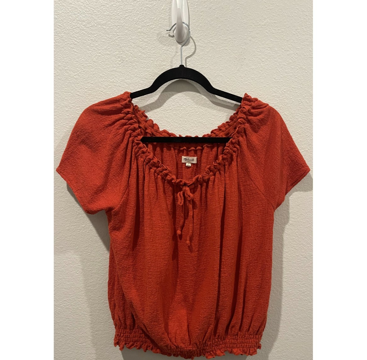 MADEWELL Texture & Thread Rusty Orange Drawstring… - image 2