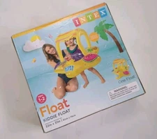 New Open Box Intex Kiddie Yellow Starfish Pool Float With Canopy 32" x 31" 