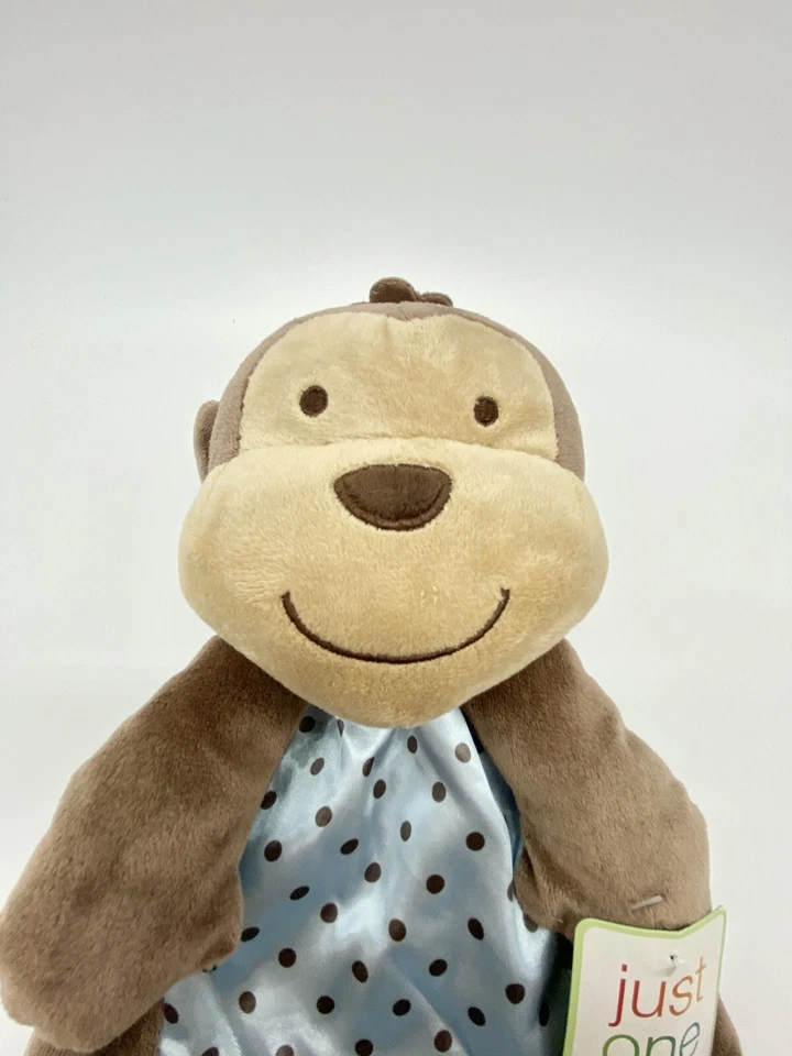Carters Just One You Cuddle Me Plush Monkey Rattle Lovey Security Blanket - Image 2 of 4