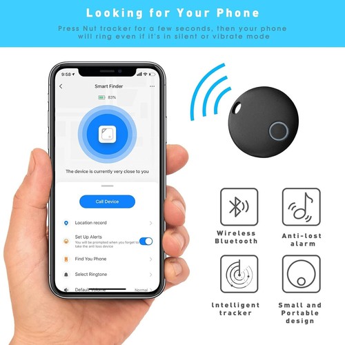 🔥🔥🔥Alinmeta 2 Pack Bluetooth Smart Tracker Keys Finder with 3 Keychains🔥🔥🔥 - Picture 2 of 4