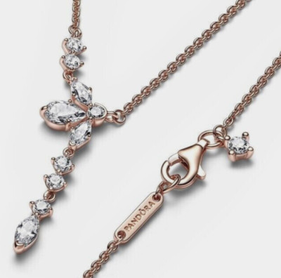 Original Pandora Funkelndes Tropfen Collier Halskette 382386C01 - 45 mit Geschenkbox