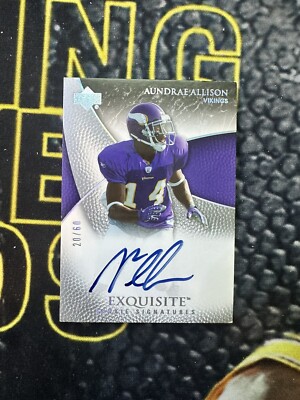 2007 Exquisite Collection #66 Aundrae Allison Rookie Autograph /150