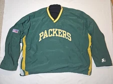 Green Bay Packers Starter Reversible Pullover Pro Line Size XXL