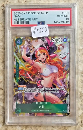 PSA 10 Nami OP14-031 SR Alt Art The Azure Sea's Seven 2025 ONE PIECE Japanese