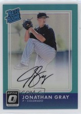 2016 Panini Donruss Optic Rated Rookies Signatures Aqua 16/50 Jon Gray Auto 0b2