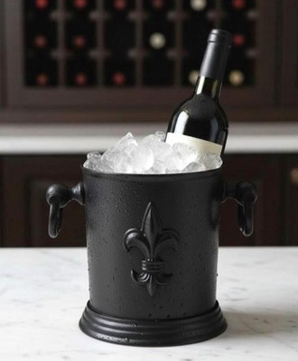 Handmade Aluminium Wine Cooler | Black Parisian-Style