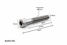 Schraube Mutter UNC 1/4 Fotogewinde V2A Stati...