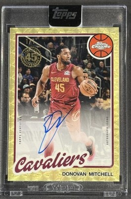 2025 /26 Topps Donovan Mitchell 1980 /81 Chrome Veteran Superfractor 1/1 Mt Auto