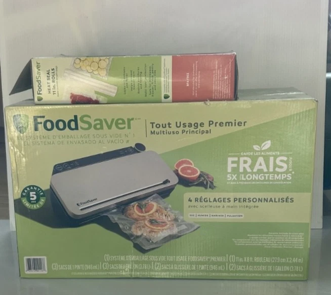 New FOODSAVER Vacuum Sealing System Premier Multi-use in box w Bags