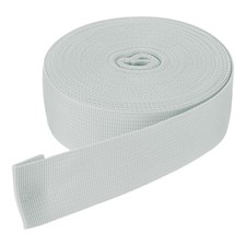 10Yardx1 1/2" Width Nylon Webbing Strap Poly Flat Webbing Strapping Silver Tone