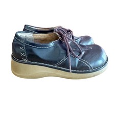 VTg 90s L.E.I. chunky platform oxfords Brown Faux Leather Grunge Babydoll Y2K