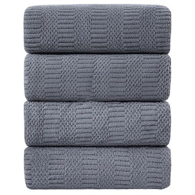 Ycosy 4 Pack Extra Large Microfiber Bath Towels Set,35x70 inches,600GSM,Less ...