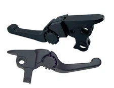 PSR Anthem Shorty Black Clutch Brake Lever Set Harley Tri Glide CVO 21-22