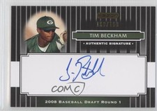 2008 Razor Signature Series Black 189/199 Tim Beckham #101 Auto 0f8