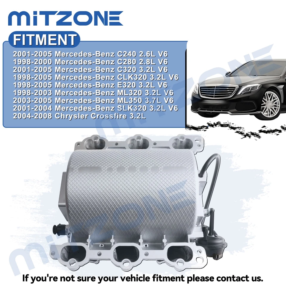 Colector de admisión Mitzone para Benz 98-05 E320 CLK320 01-05 C320 C240 98-03 ML320 Foto 2 de 4