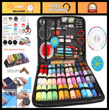 Premium Sewing Kit - 184 Large Supplies, 38 XL Thread Spools, DIY, Travel, Home