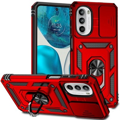 für Motorola G31 G32 G50 G52 60S G62 G82 Handyhülle Kameraschutz Ringhalter Case