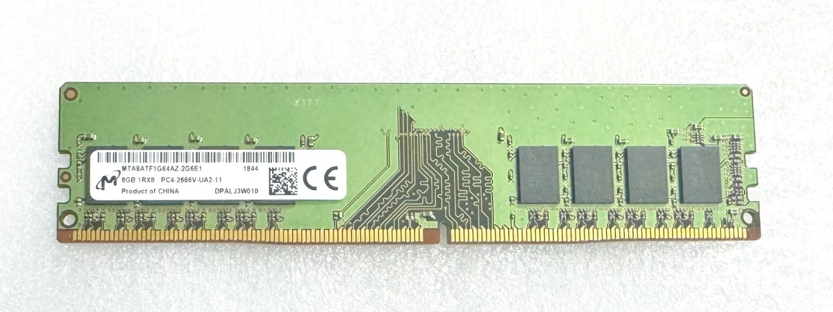 Micron PC4-21300 (DDR4-2666) Bus Speed Computer RAM 8 GB Capacity