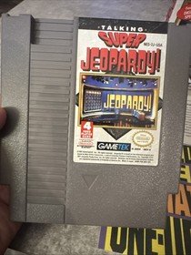 Vintage Nintendo NES 1991 Talking Super Jeopardy Game W/ Box Manual Cover WORKS!