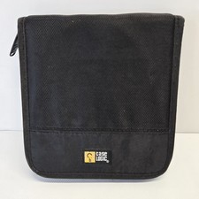Case Logic 16 CD Storage Carrying Case Black Zipper Closure 11/04