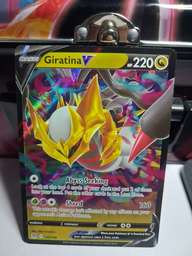 pokemon card value giratina v TCG (Full Art) Ultra Rare SWSH11: Lost Origin 185/196 $15.00 Link in bio! #PokemonTCG #Pokemon #TCG #TradingCards Dragon / 220 / Basic Attack 1 Pokemon Lost Origin GIRATINA V