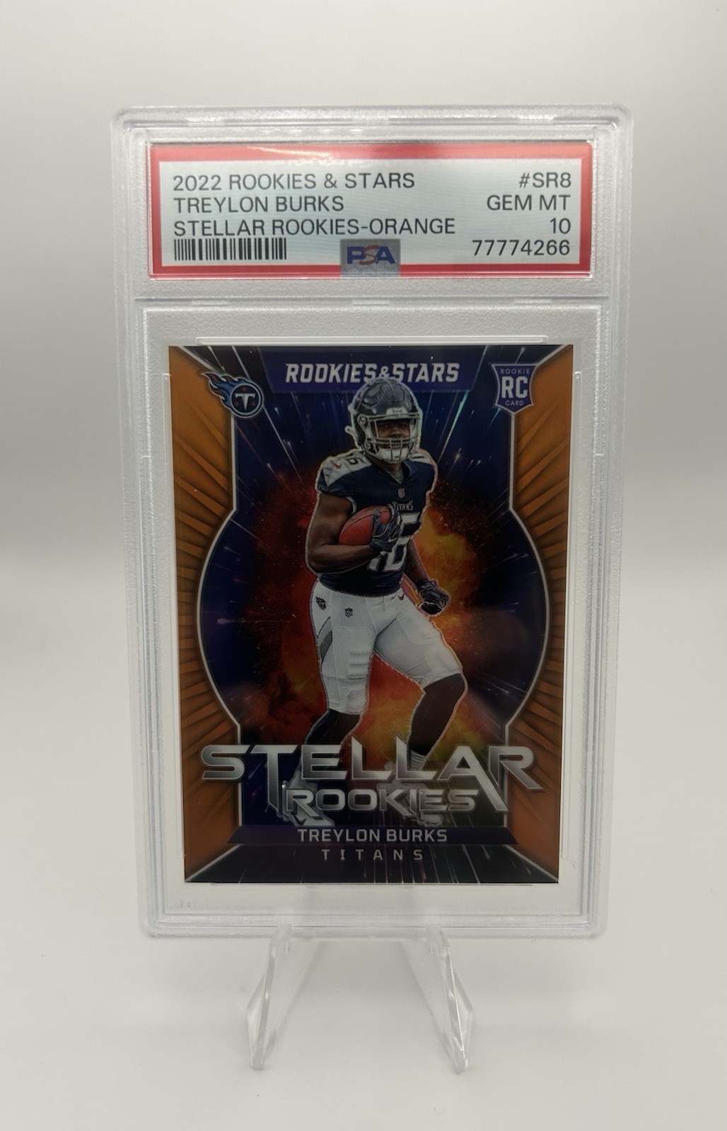 Treylon Burks Panini Rookies & Stars Stellar Rookies #SR8 Orange