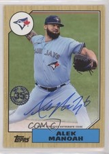 2022 Topps Series 2 1987 Topps Baseball Auto Alek Manoah #87BA-AM Auto 0st9