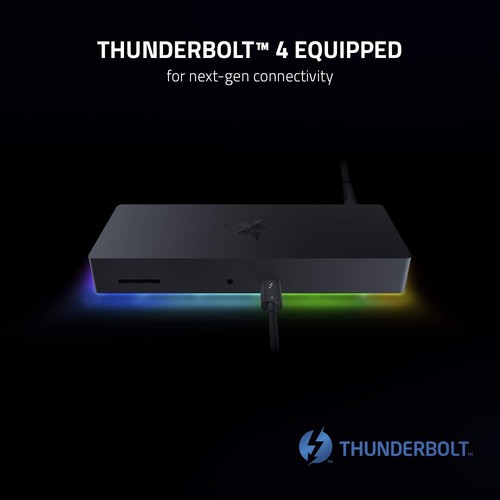 Razer Thunderbolt 4 Dock 10 Ports in 1 Dual 4K or Single 8K Video Output Chroma - Afbeelding 3 van 7