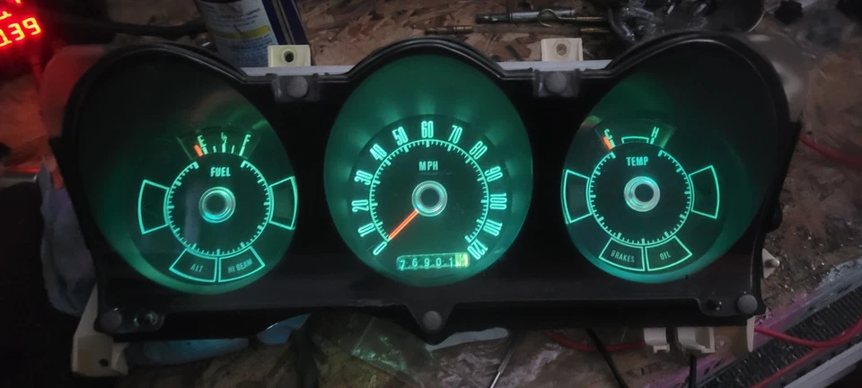 Ford Torino Ranchero 1972 1973 velocímetro calibre grupo reacondicionado probado LED Foto 2 de 4