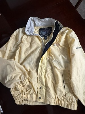1990s Greg Norman Collection Embroidered Shark Windbreaker Jacket BUDWEISER mens