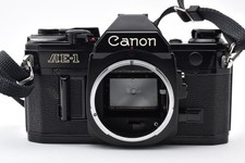 Meter Works  Near MINT Canon AE-1 AE1 Black SLR Film Camera Body From JAPAN