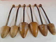 3 Pairs VTG Shoe Shapers Stretchers Women s WOOD METAL 11.5"L MCM 1960s