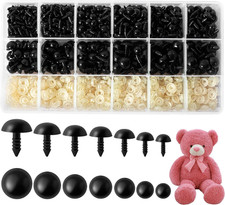 Safety Eyes Set 960pcs with Washers 5-14mm for Amigurumi Stuffed Animals Dolls