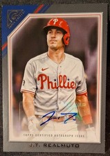 2022 Topps Gallery - Veterans Autographs J.T. Realmuto #VA-JR (AU) Phillies 