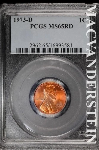 1973-D Lincoln Memorial Cent — photo from another recent sale