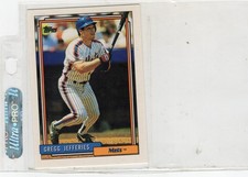 1992 Topps Mets Gregg Jeffries  #707 Mt