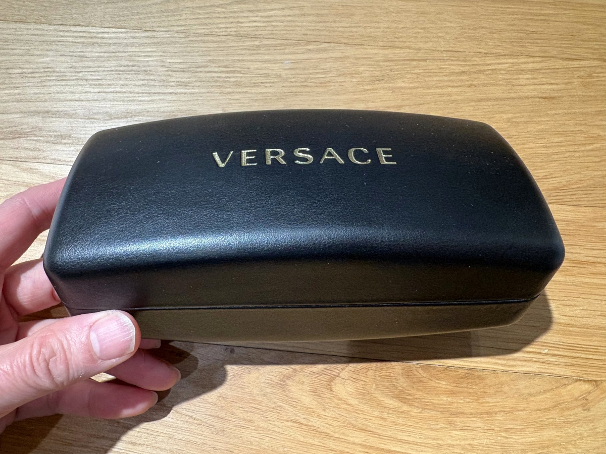 Versace Black and Gold Eyewear Warranty & Tag Cards Versace 4501 GB1/87 Sunglasses - US main image 4
