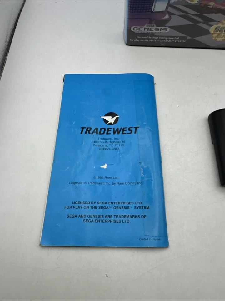 Championship Pro-Am (Sega Genesis, 1992) Authentic CIB W/Manual Tested Working - Image 4 of 4