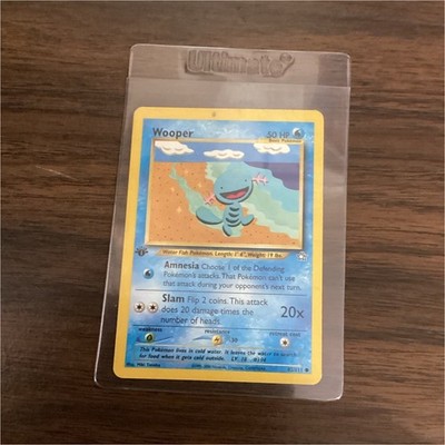 Wooper 82/111 Neo Genesis Unlimited Regular Common 50 HP Pokémon TCG