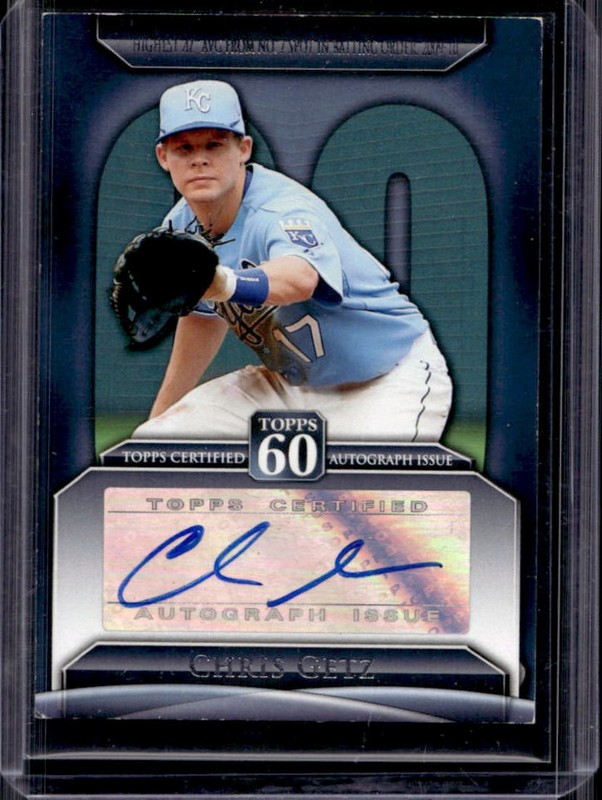 2011 Topps Chris Getz 60 Auto Autograph #T60A-CG Royals