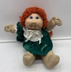 Vintage 1986 Cabbage Patch Kids Doll Red Hair Green Eyes - Braids & Dimples