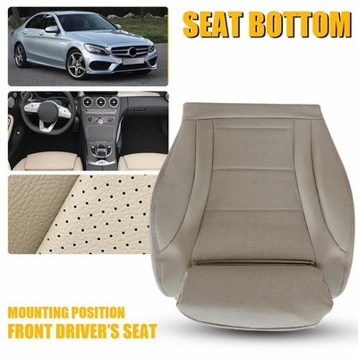 2015-2021 Fits For Mercedes Benz C300 Driver Bottom Leather Seat Cover Tan Y