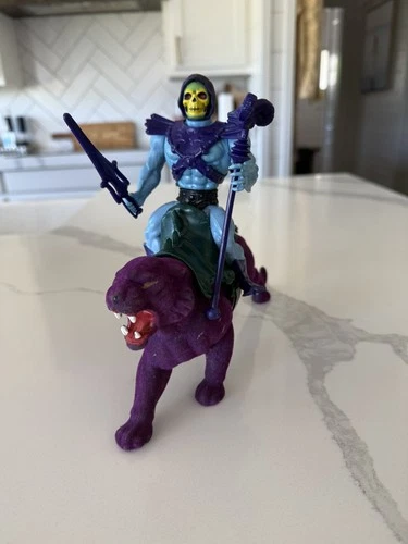 Vintage He-Man Original 1981-82 Skeletor  & Panthor MOTU Action Figures Complete