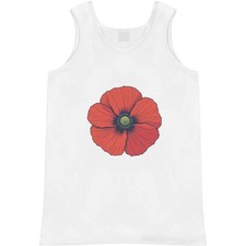 'Poppy Flower Top View' Adult Vest / Tank Top AV050790 