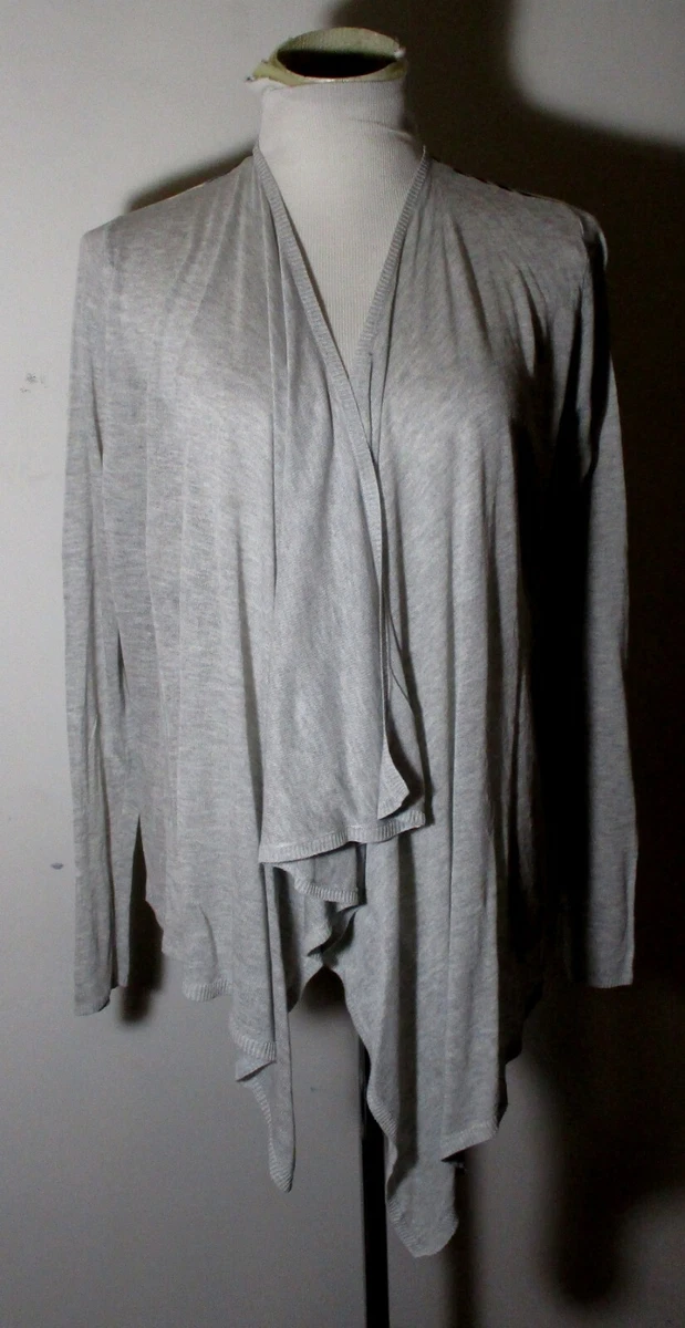 Thin gray cardigan top