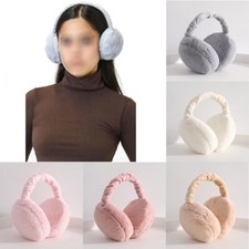 Women Foldable Ear Muff Ladies Ear Warmer Cold Fluffy Winter Warm Earflaps UK