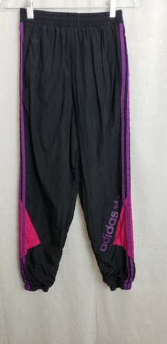 adidas sweat pants black purple pink 3 