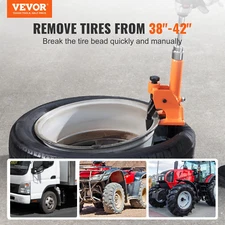 VEVOR Manual Tire Bead Breaker, 38"-42" Tires Changer Tool with Rubber Pad