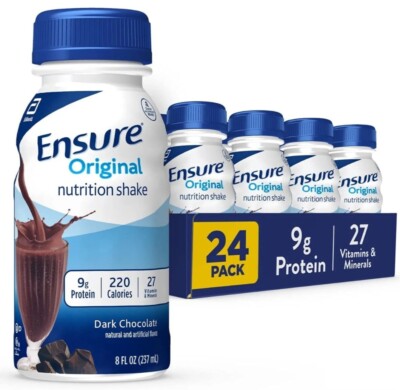 Ensure Original Nutritional Drink, Dark Chocolate/8fl oz/24Count Buy More $ $ $ 