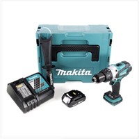 Makita Ddf 458 RA1J Akku Bohrschrauber 18 V 91 Nm + 1X Akku 2,0 Ah + LadegeräT